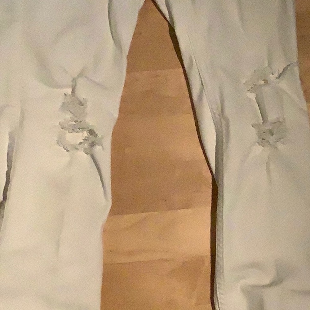 White skinny jeans!